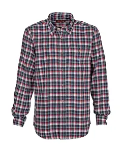 Chemise à Carreaux Percussion Castor Rouge
