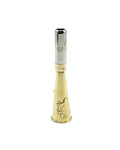 Corne D'appel Laiton Décor Sanglier 12 cm