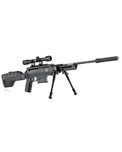 Carabine A Air Comprimé Black Ops Sniper 19,90 Joules Calibre 4.5 MM-1