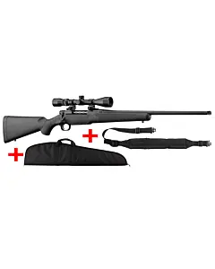Pack Mossberg Patriot 30-06 Springfield Synthétique à Canon Fileté et Lunette 3-9x40 + Bretelle + Housse