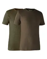 Lot De 2 Tee Shirt Deerhunter Adventure Green/Brown